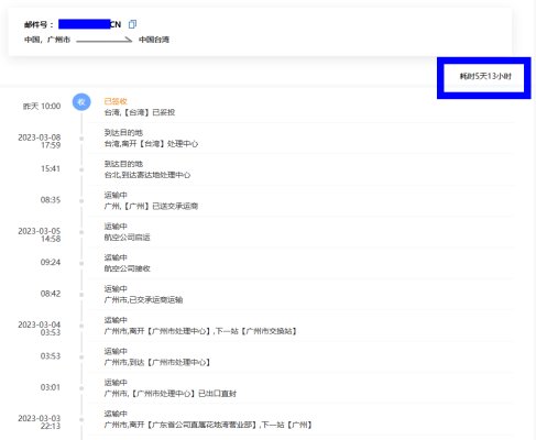 药品寄到台湾要多久？